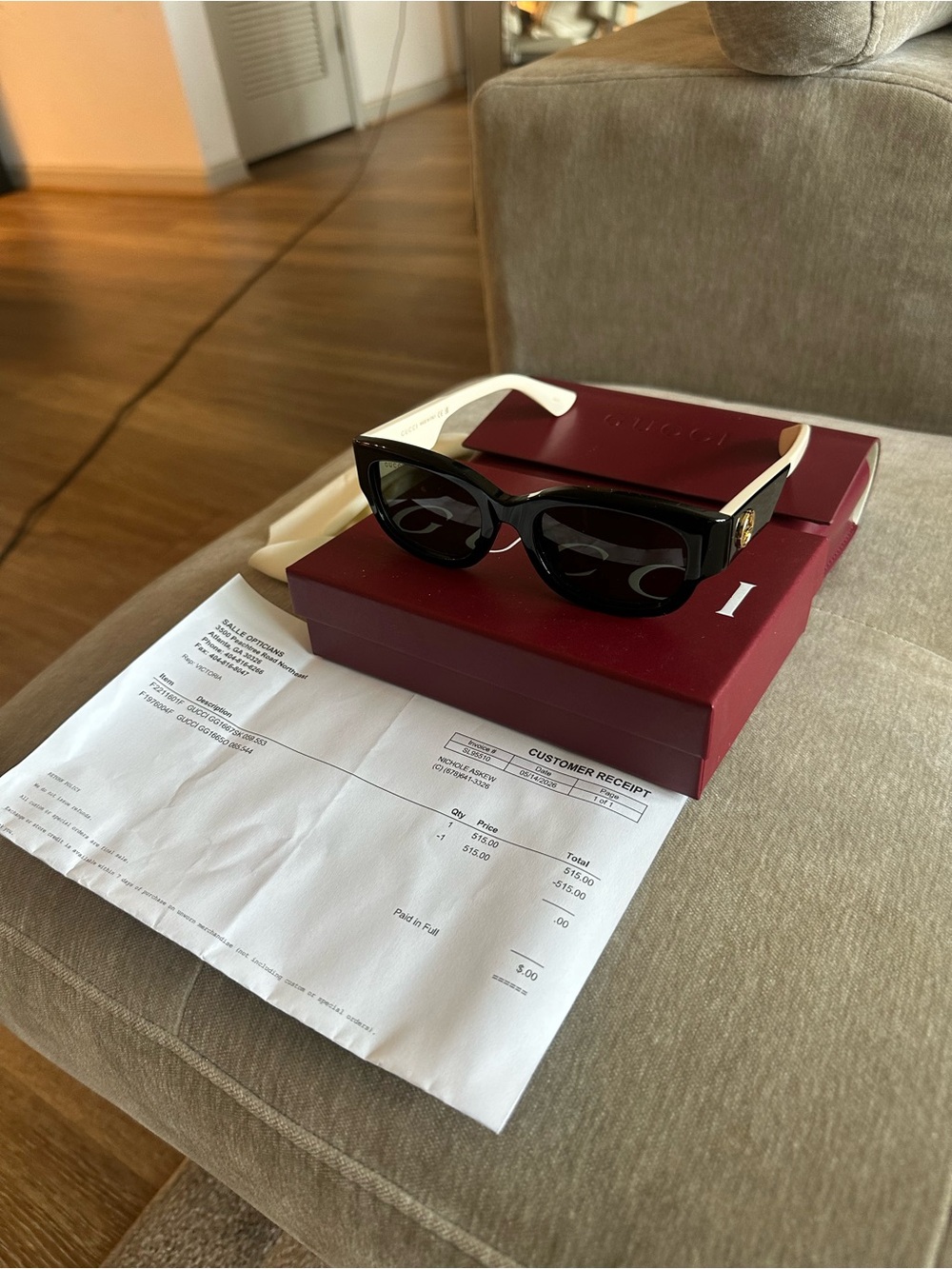 BRAND NEW NEVER WORN 2026 GUCCI Sunglasses frames NEW with case